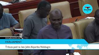 MPs pay tribute to late John Akparibo Ndebugre [upl. by Lunsford]