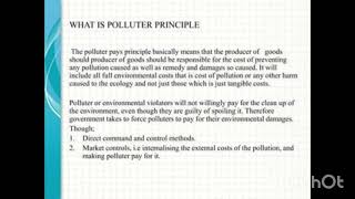 POLLUTER PAY PRINCIPLE IN TAMIL WITH CASE LAWSENVIRONMENTAL LAW [upl. by Nwahsirhc]