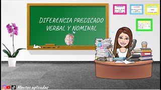 Diferencia entre predicado verbal y nominal🌟Ejercicio sencillo😀 [upl. by Coray392]