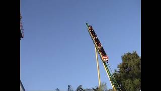 Knotts Berry Farm GhostRider Front row after watching Xcelerator and Montezoomas Revenge [upl. by Dalury941]