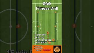 SAQ Football Fitness Drill  Soccer drills  U7 U8 U9 U10 footballtraining soccer footballdrills [upl. by Ainollopa]