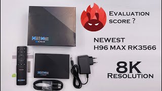 H96 MAX RK3566 android 11 os 8k Resolution tv box with ANTUTU SCORE ROCKCHIP RK3566 CHIP TEST [upl. by Wildee679]