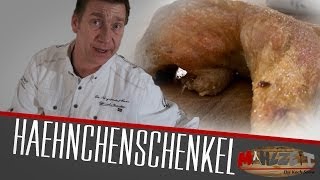 Saftige Hähnchenschenkel im Backofen  Mahlzeit [upl. by Nitsew]