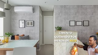 CIMENTO QUEIMADO CASEIRO COM 2 MATERIAS POR MENOS DE 20 REAIS FAÇA VOCE MESMO [upl. by Kerianne]