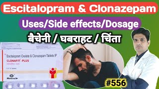 Escitalopram oxalate and clonazepam tablets ip  Nexito Forte in hindi  Nexito plus 5mg [upl. by Innavoij]