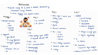 BRONCHIECTASIS NOTES  ONE PAGE NOTE  RESPIRATORY  MEDICINE  4TH PROFF  MBBS [upl. by Alohcin]