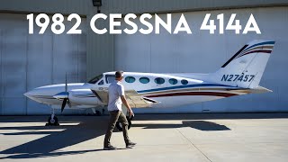 1982 Cessna 414A Flight to Chino [upl. by Sabir705]