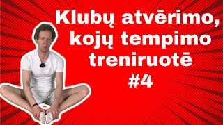 Klubų atvėrimo kojų tempimo pratimai 4 treniruotė [upl. by Kalbli426]