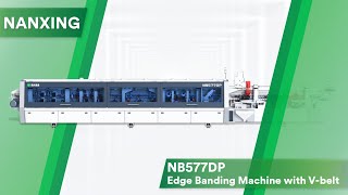 Nanxing NB577DP Edge banding machine withV belt [upl. by Lisabeth812]