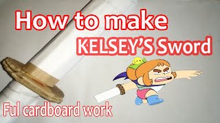 Easy DIY Kelseys sword from Craig of the creek  Out Of Cardboard  Paper Works [upl. by Northway]