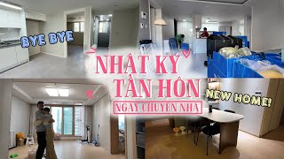 NHẬT KÝ TÂN HÔN 🇰🇷ㅣNgày chuyển nhà tân hônㅣĐồ đạc mới đã đến ㅣep1 [upl. by Atteyram]