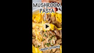 Creamy Mushroom Sauce Pasta [upl. by Notreb]