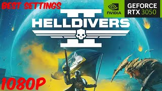 Optimizing Helldivers 2 for RTX 3050 Best Settings in 2024 [upl. by Eiramnwad]