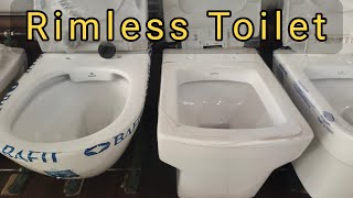 Rimless Toilet vs Normal Toilet shaktisheshinteriors bathroom [upl. by Boehike583]