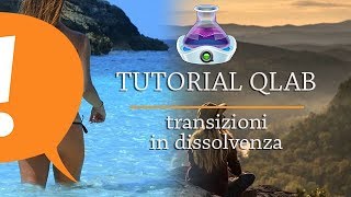 TUTORIAL QLAB  Transizione in dissolvenza tra immagini [upl. by Macdonald]