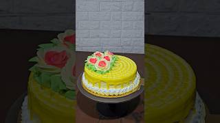 Pineapple flavour cake cake foodie recipe trending nandani bakery [upl. by Arno35]