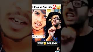 Carryminati Roast Tik Tok vs YouTubeTHE END Tik Tok Who is bestshorts youtubeshorts [upl. by Icyaj]