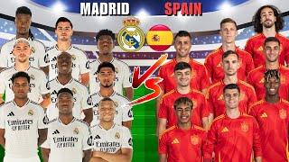 2025 Real Madrid 🆚 2025 Spain  Mbappe Vinicius Rodrygo Yamal Pedri Morata [upl. by Attebasile]