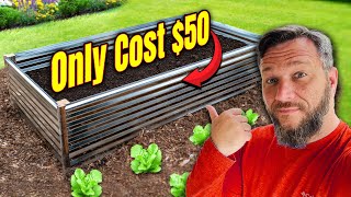 Build a 4x8 Raised Garden Bed for 50 This Hack Makes it Stronger With No Wood almost [upl. by Ruella40]