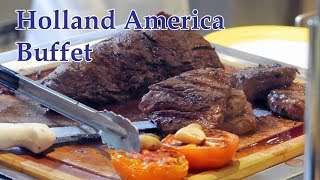 Holland America Buffet Food  Lido Market Breakfast Lunch amp Dinner on ms Veendam 4K [upl. by Eidorb688]