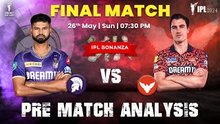 Kolkata Knight Riders vs Sunrisers Hyderabad Final Match Prediction  SRH vs KKR Dream11 Prediction [upl. by Enirhtac205]