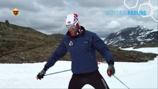 Skiteknikk med OddBjørn Hjelmeset Skøyting Padling [upl. by Ylerebmik310]