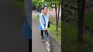 Sekolah Naik Sepeda Roda Satu  🤪🚴🏻‍♂️ cicinyasar bocil shorts [upl. by Noland429]