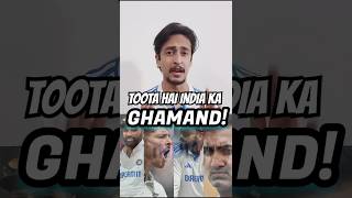 TOOTA HAI INDIA KA GHAMAND SERIES WHITEWASH AT HOME shortsfeed shorts cricketnews indvsnz [upl. by Nellir]