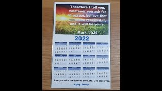 DIY 2022 Calendar Fridge Magnet [upl. by Koh]