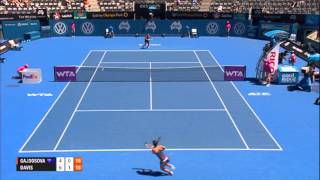 Jarmila GAJDOSOVA AUS vs Lauren DAVIS USA Apia International Sydney 2014 Highlights [upl. by Joanna]