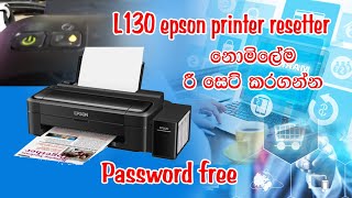 how to reset Epson L130 printer [upl. by Aihtenyc]