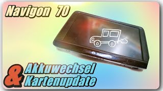 Navigon 70 â€“ Akkuwechsel und Kartenupdate auf Q4 2020 [upl. by Nazus184]