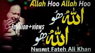 Allah hoo  USTAD NUSRAT FATEH ALI KHAN [upl. by Judy606]