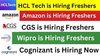 HCL Technologies is Hiring Freshers [upl. by Ahsiekin679]