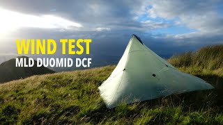 WILD CAMPING in STRONG WINDS  TESTING the MLD DUOMID DCF [upl. by Adall]