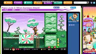 Papa louie 3 Walkthrough Level 5 Defeat all Sundaes [upl. by Anwahs]