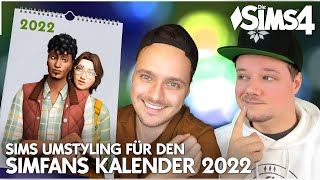 Sims Umstyling für den SimFansde Kalender 2022 💚 LIVE Lets Play Die Sims 4 CAS deutsch [upl. by Thorrlow346]