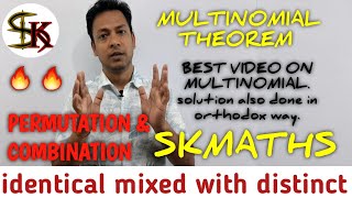 multinomial theorempermutation and combinationarihantcoefficient of xnskmathssk goyal [upl. by Nhguaval]