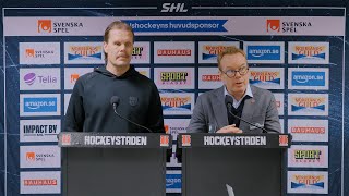 quotBlir en matchbild som vi inte gillarquot  Presskonferensen efter Örebro vs Timrå [upl. by Lian]