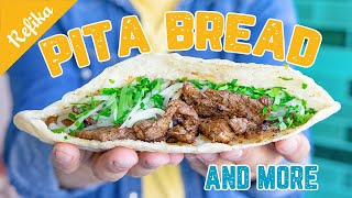 Pita Bread Recipe with Easy Shawarma Doner Cheat Recipe [upl. by Leanne]