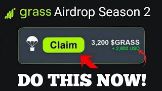 GRASS Airdrop Season 2  Earn Unlimited GRASS Token  Gradient Airdrop Claim [upl. by Keiryt]