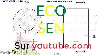 Assemblage par Vis  Exercice 09 sur 20 [upl. by Annodam626]