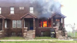 Detroit House Fire [upl. by Hayott]