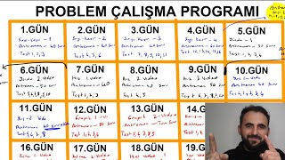 Problem FULLETECEK PROGRAM  24 GUNDE   Özel  Detayli Gün Gün  YKS DGS KPSS ALES [upl. by Melinde509]