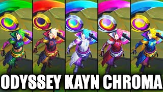 Odyssey Kayn Chromas ALL FORMS [upl. by Tildi]