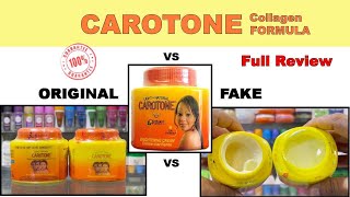 Carotone Cream Original vs Fake review [upl. by Amleht]