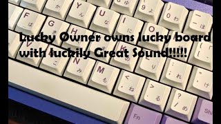 Lucky 65 Keyboard with Kanketsu Brevity switches sound test Creamiefied [upl. by Pharaoh837]