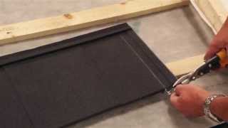 Fixing  Installing Lightweight Roofing Installing Shingle Tiles for Gable End [upl. by Raama]