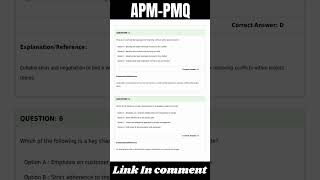 APMPMQ Exam Questions  APM Project Management Qualification PMQ [upl. by Notsrik]