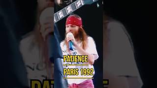 Guns n Roses patience live Paris 1992 gunsnroses slash axlrose duffmckagan live rock [upl. by Holbrooke]